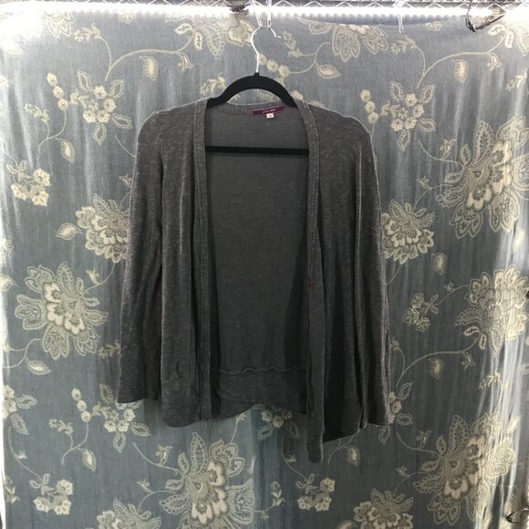 Julie's Closet gray lightweight stretchy button front cardigan size M - Picture 1 of 4